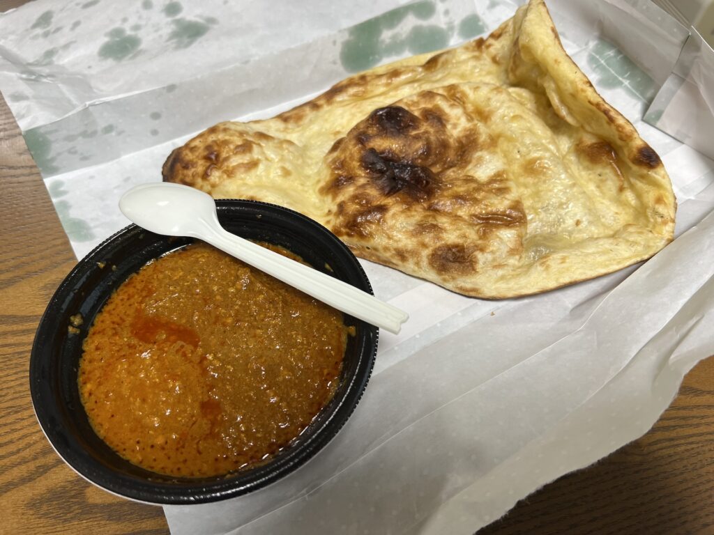 定山渓ダム キーマカレー&ナン