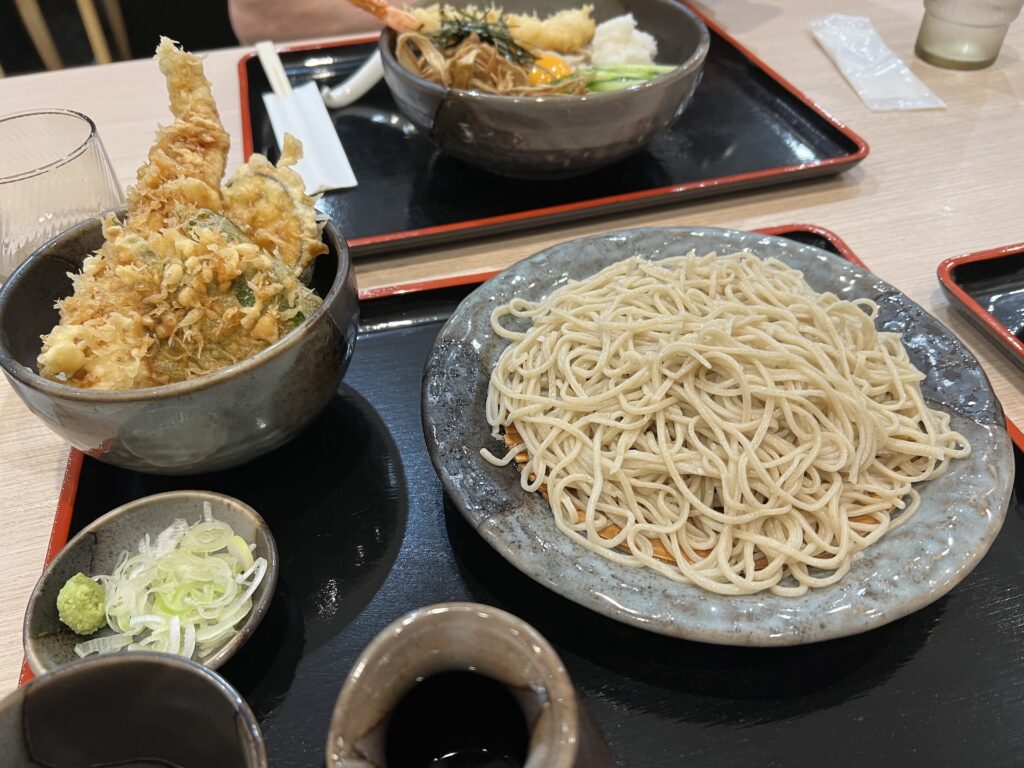 霧の下 アピア店 もりそば＋ミニ穴子天丼