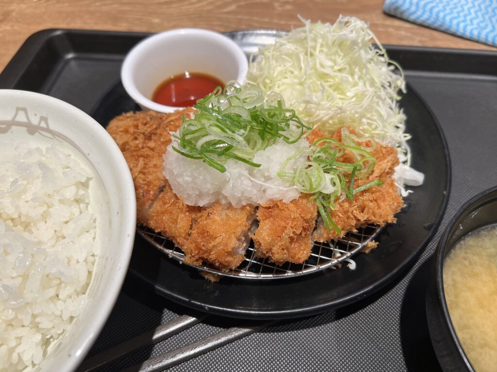 松のや 鬼おろしロースかつ定食　