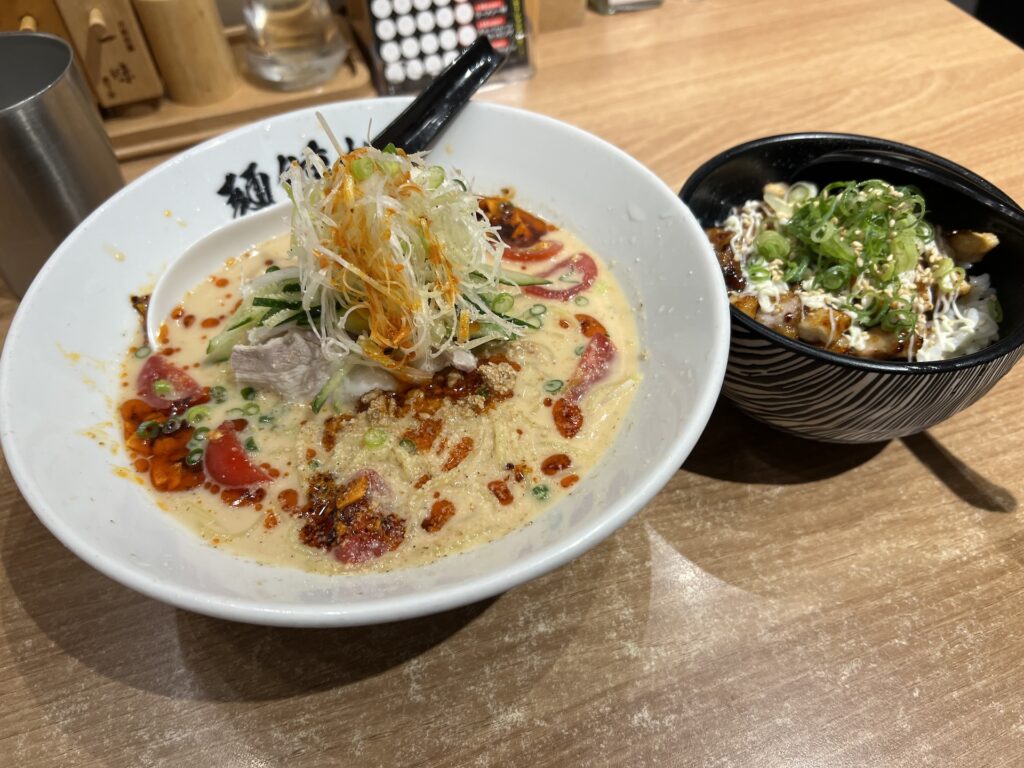 麺鍾馗 冷やし担々麺+チャーマヨ丼