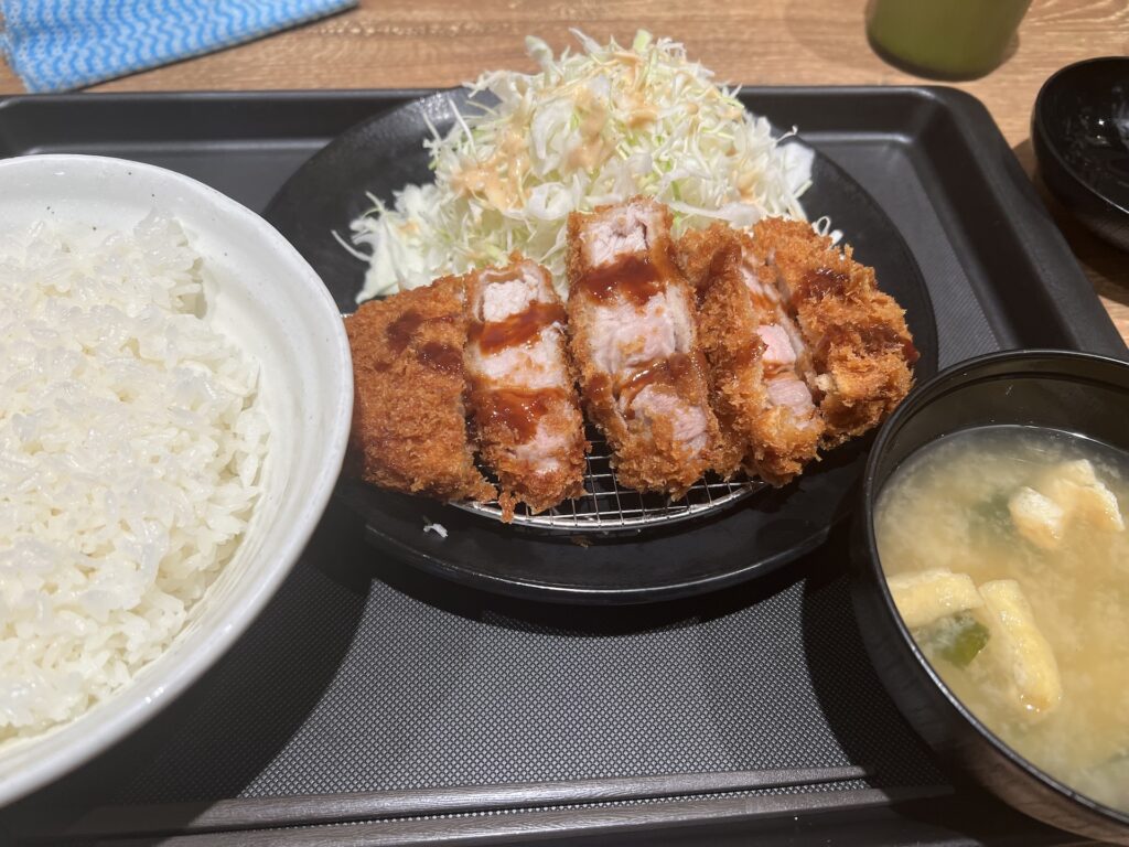 松のや 超厚切りリブロースかつ定食